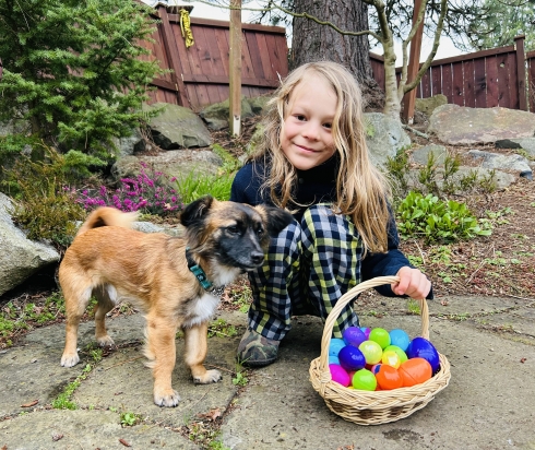First Easter with Dog!